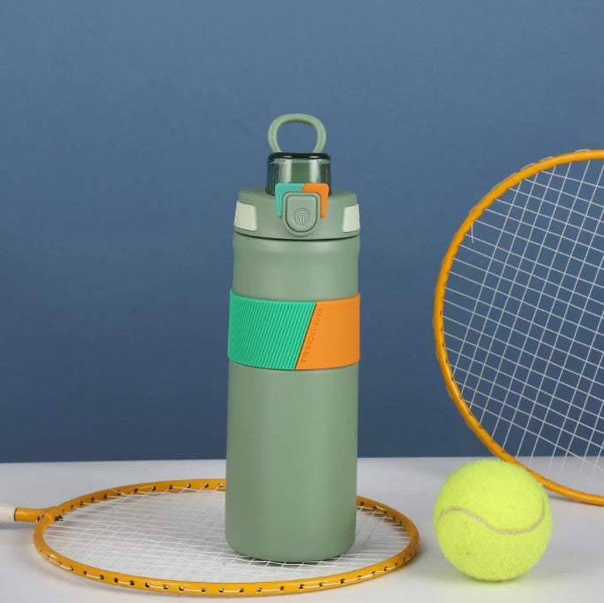 Double Drinking Bouncing Straw Cup - 316 Stainless Steel Thermos Cup with Custom Logo