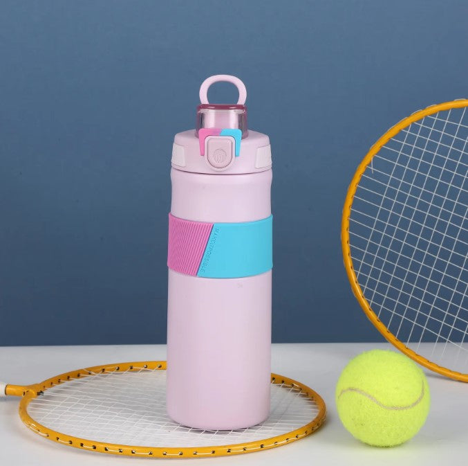 Double Drinking Bouncing Straw Cup - 316 Stainless Steel Thermos Cup with Custom Logo