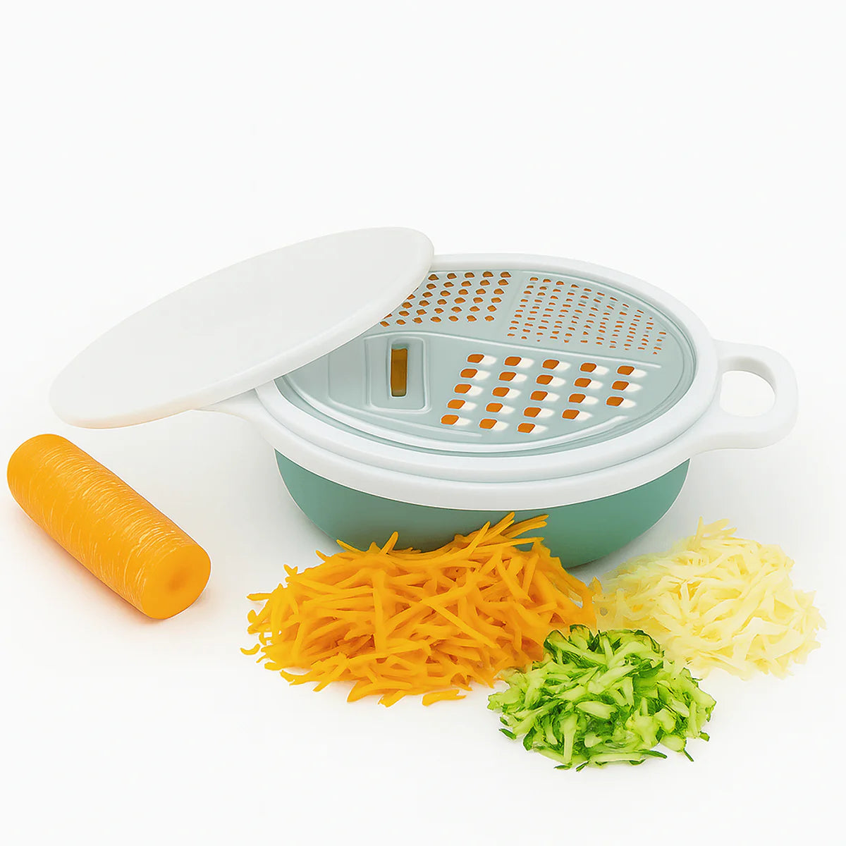 3-in-1 Grater with Storage Bowl & Lid - Multi-Purpose Kitchen Grater Tool (1 Piece)