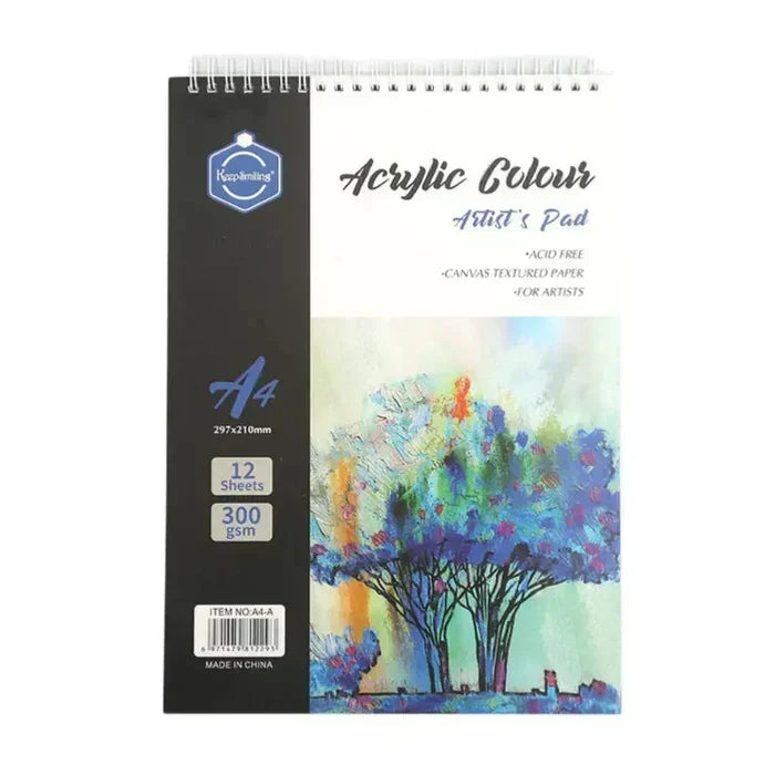 Keep Smiling Acrylic Color Artist - Sketch Pad