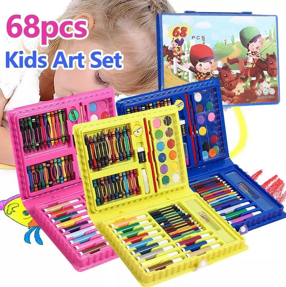 Creative Art Box – 68 Pcs All-in-One Coloring & Painting Kit for Kids