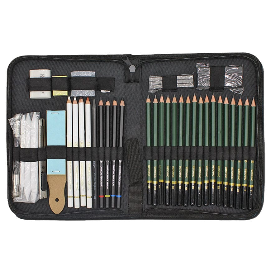Ultimate 42-in-1 Drawing & Sketching Art Kit (Black Edition)