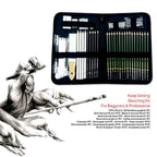 Ultimate 42-in-1 Drawing & Sketching Art Kit (Black Edition)