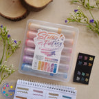 Polka Dot Pastel Highlighter Pen Set - Soft Color Artist Highlighters for Creative Notes & Art