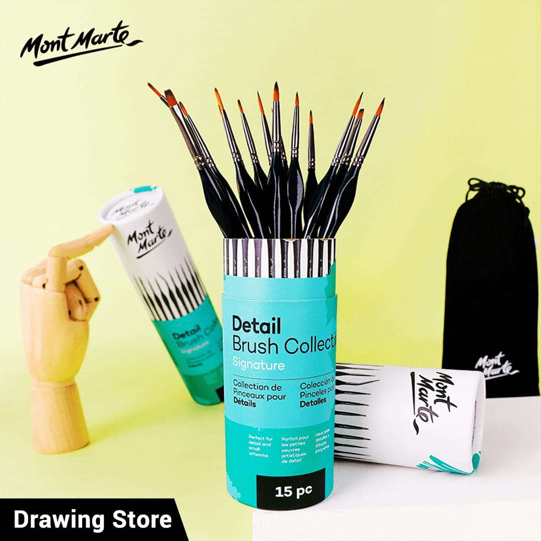 Artistic Touch Brush Set: 15-Piece Taklon Bristle Collectio