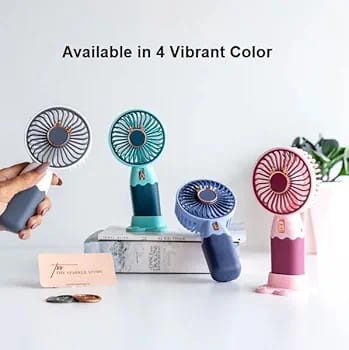 USB Mini Desk Fan – Portable, Rechargeable, and Silent Strong Wind Fan!