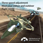 K500 MAX RC Fighter EPP Foam 2.4G Remote Control Stunt Glider 360 ° Rolling Flight Flying Airplane with LED Toys for Kids Boys