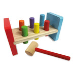 Wooden Desktop Punching Game – Interactive Educational Toy with Hammer & Colorful Pegs!