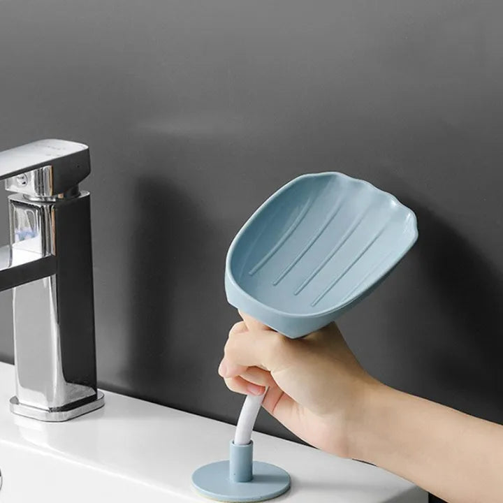 Shell Shape Soap Holder – Eco-Friendly Non-Perforated Soap Dish for Bathroom
