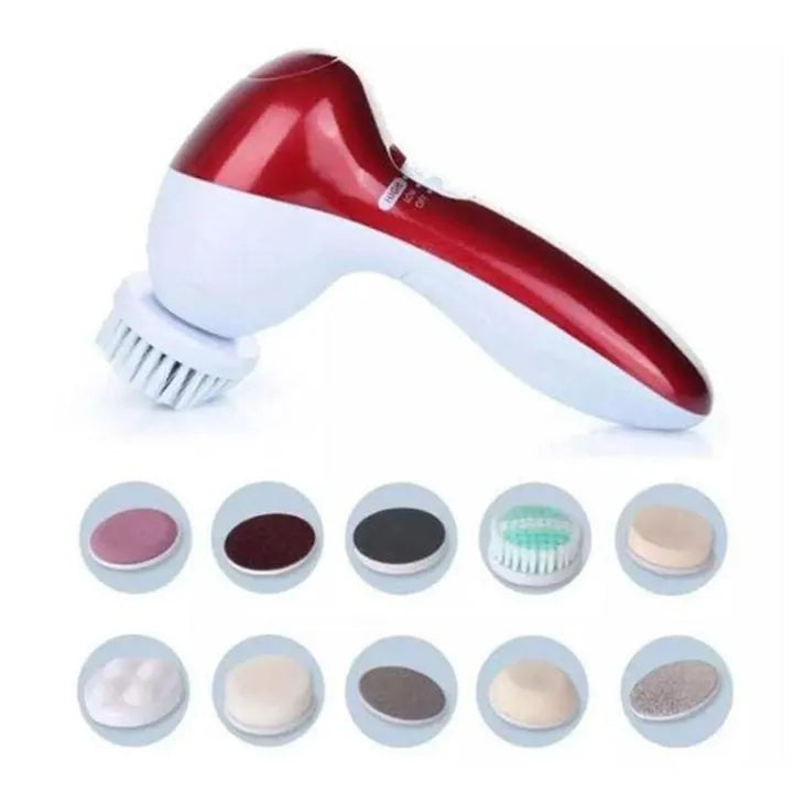 11-in-1 Facial & Body Massager - Exfoliating Scrub & Pedicure Foot Care Machine