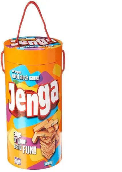 Hasbro Jenga Classic Game (Model 53557) - Original Wooden Block Stacking Family Game for Kids & Adults Ages 6+