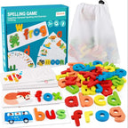 Keep Smiling Spelling Educational Toy – Wooden Alphabets & Sight Words for Kids!
