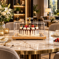 Premium Clear Acrylic Cake Dome with Wooden Base & Handle