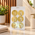 6-Piece Transparent Adhesive Wall Hook Set