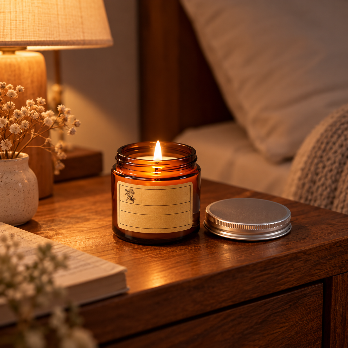 Aroma Sensation Scented Amber Jar Candle