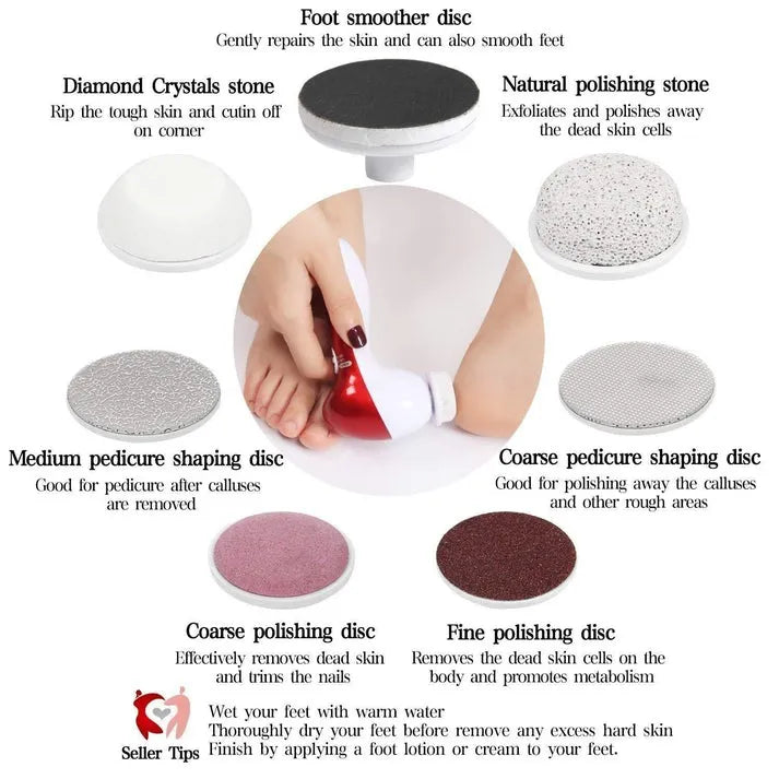 11-in-1 Facial & Body Massager - Exfoliating Scrub & Pedicure Foot Care Machine