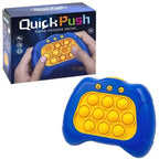 Pop It Fidget Game - Quick Push Sensory Toy (Random Color) - Stress Relief Popper Bubble Game for Kids & Adults