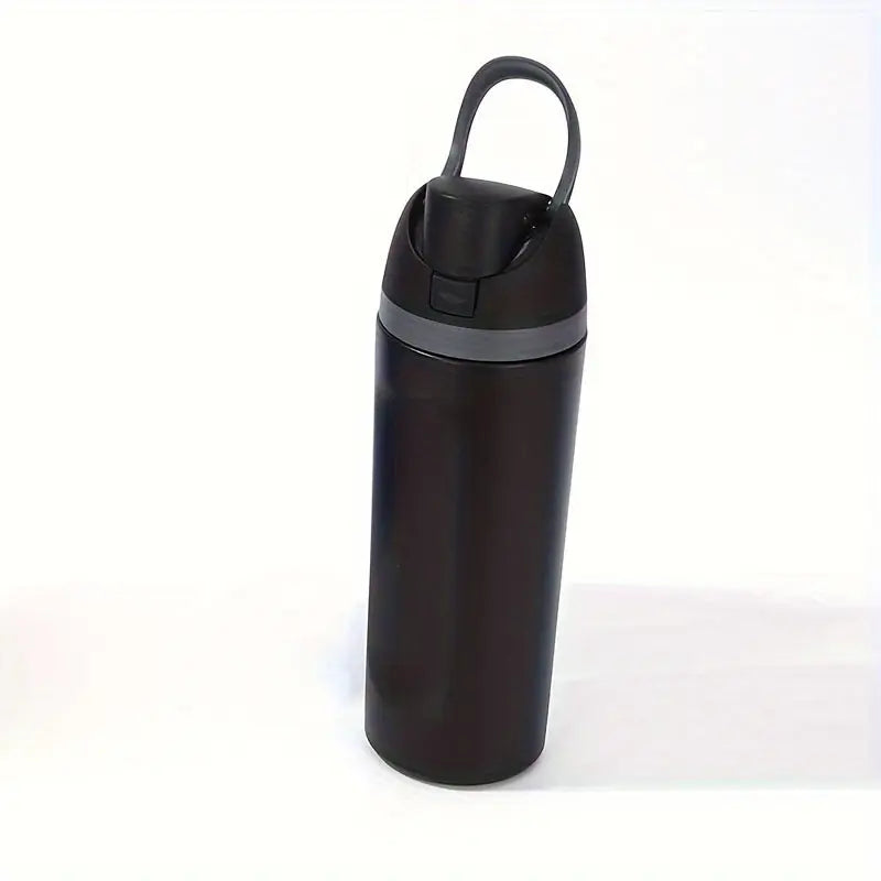 1pc 19oz Premium Insulated Stainless Steel Water Bottle with Straw - Leak-Proof & BPA-Free