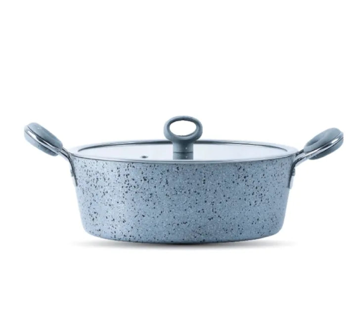 SK Signature Non-Stick Cookware Set - 16-Piece Grey Premium Kitchen Set for Modern Homes
