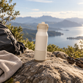 700ml Beige Leakproof Water Bottle – Locking Flip-Top Flask