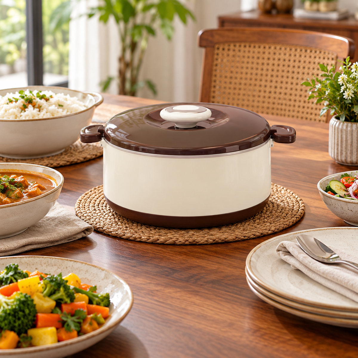Optimo 2L Insulated Hot Pot – Chocolate