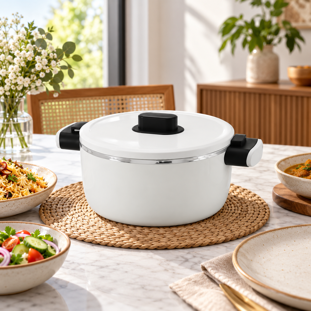 1.8L Insulated Hot Pot – White