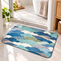 Cloud Pattern Non-Slip Bath Mat 55×38cm