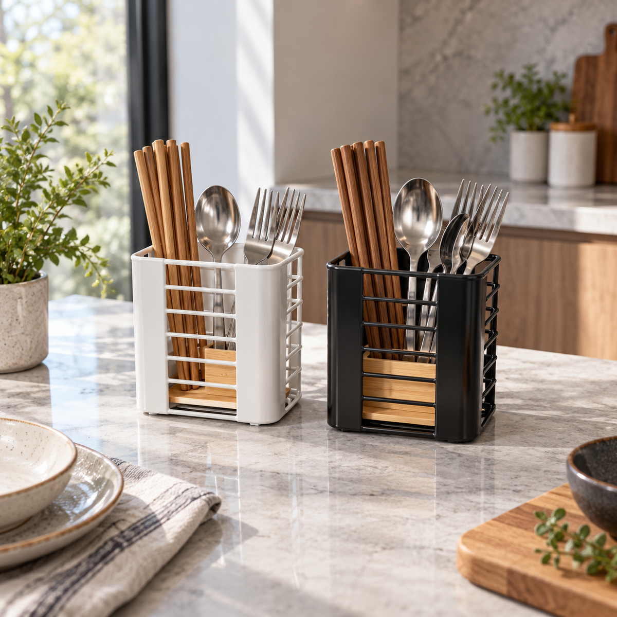 Modern Countertop Chopstick & Utensil Holder