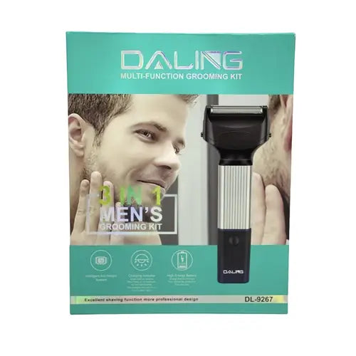 DALING DL-9267 3-in-1 Rechargeable Hair Clipper - All-in-One Grooming Kit for Men