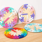 Wooden Educational Clock Puzzle – Time Learning Toy for Kids!