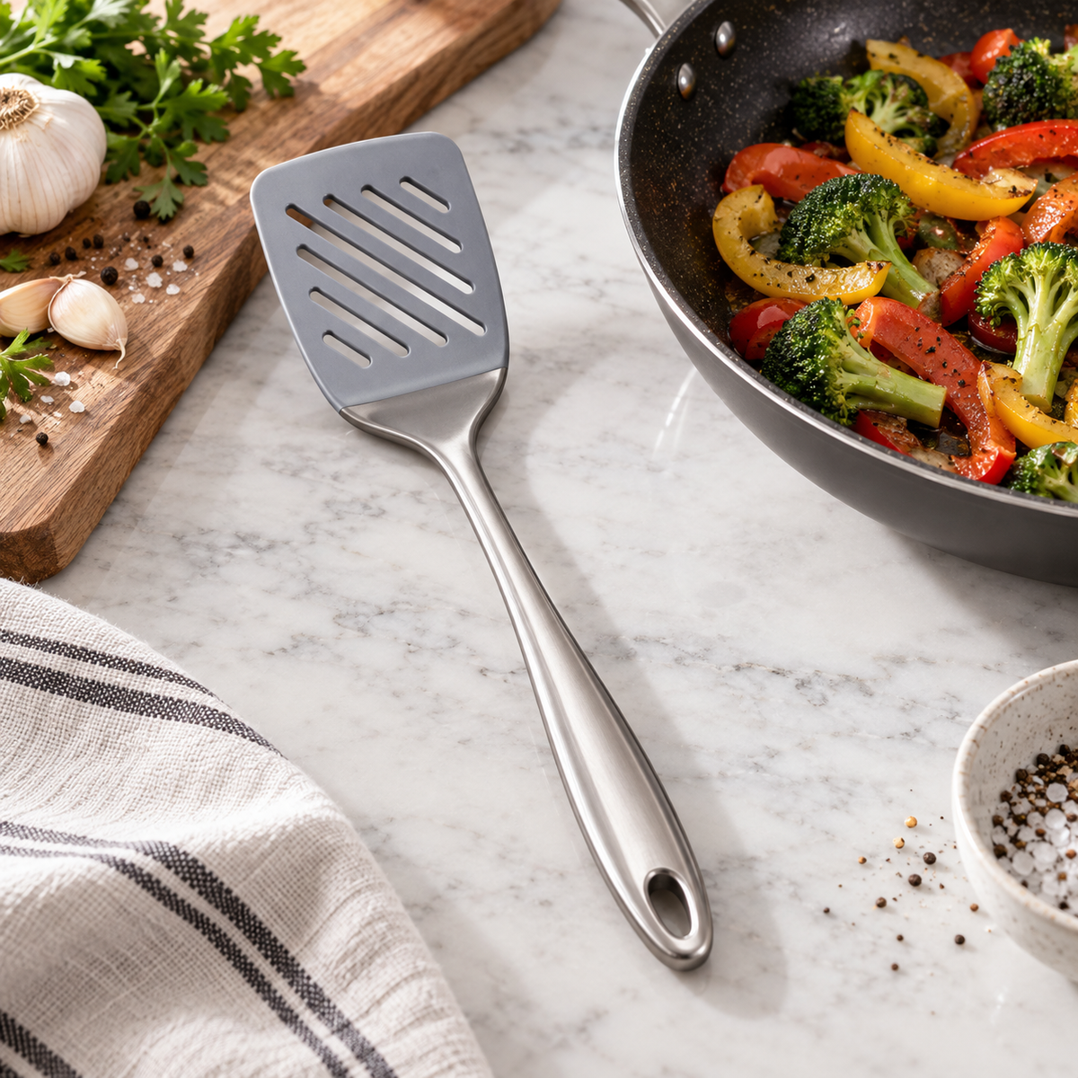 Prestige Slotted Spatula with Teardrop Handle