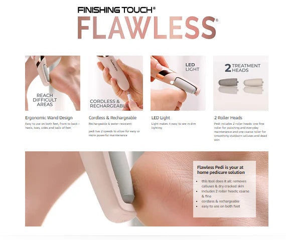 Flawless Finishing Touch Pedi Rechargeable Tool