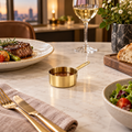 Gold-Finish 60ml Sauce Cup with Handle