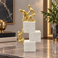 Gold Climbing Figures Achievement Sculpture – Motivational Office Décor