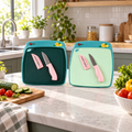Kitchen Plastic Cutting Board with Knife