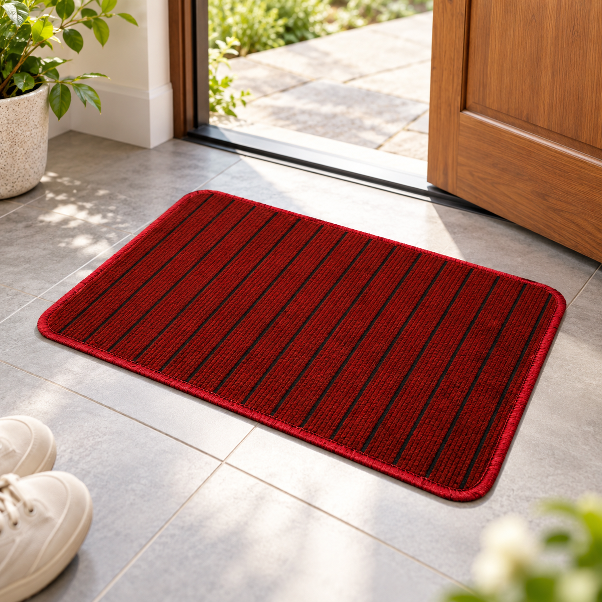 Super Absorbent Striped Floor Mat – 35 x 55cm