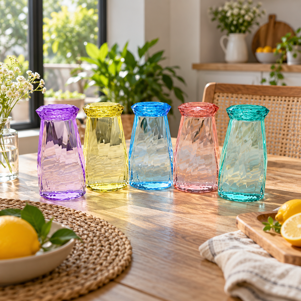Colorful Diamond Design 500ml Water Bottle