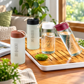 Lucky Day 250ml Glass Water Bottle