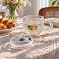 Cute Heart-Shaped Glass Drinking Cup