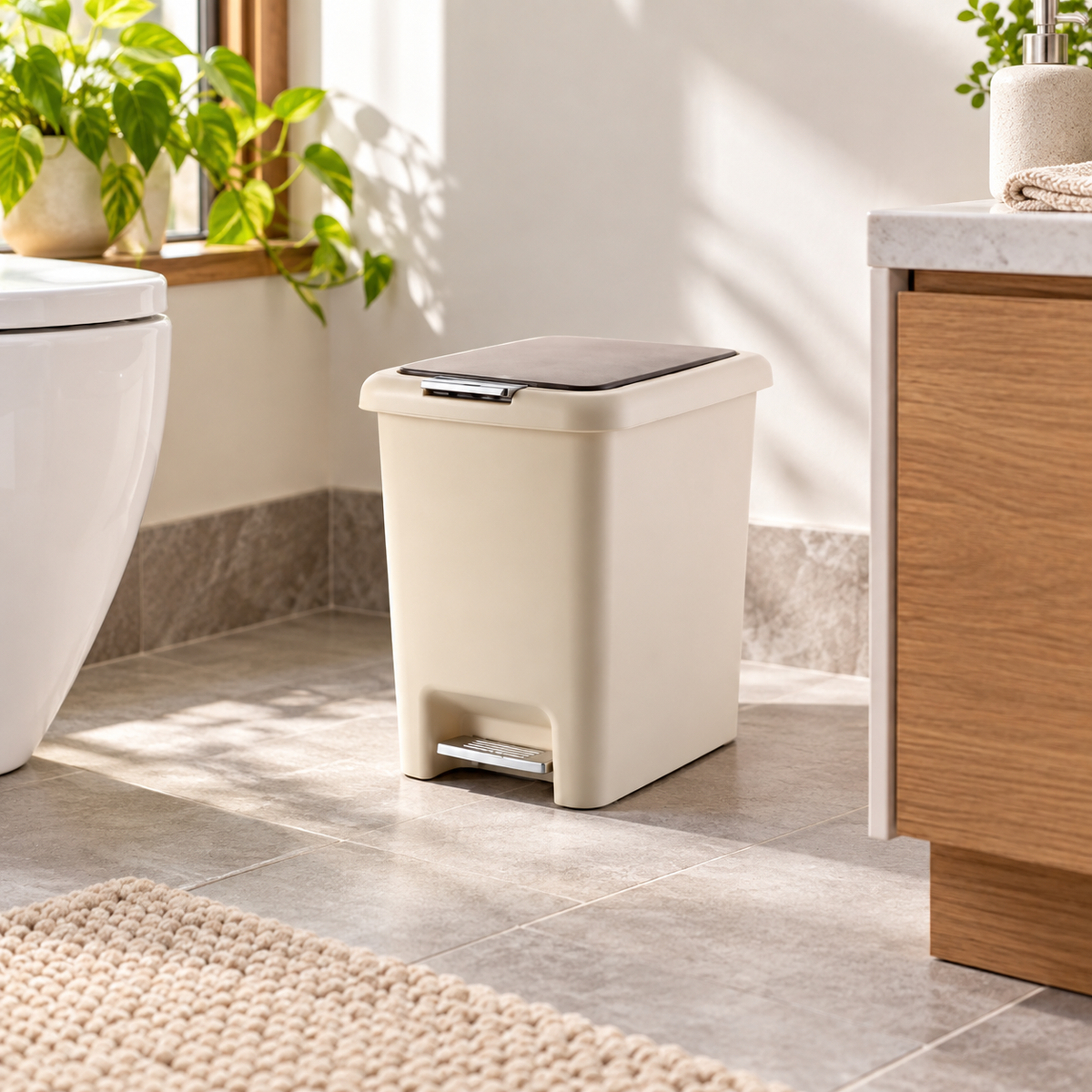 6.5L Two-Way Pedal Waste Bin