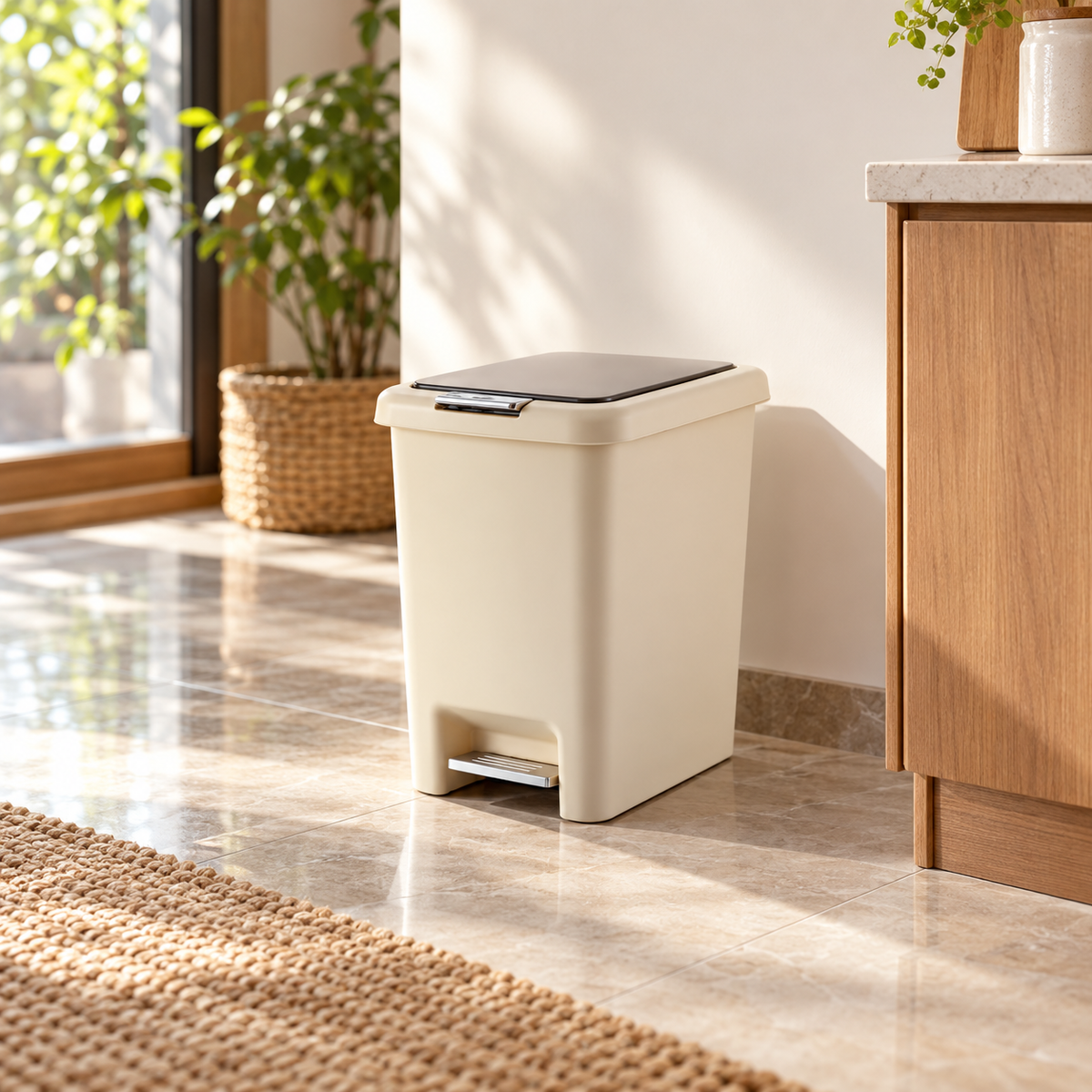 15L Two-Way Pedal Waste Bin