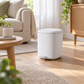 ECOCO 11L Hydraulic Pedal Waste Bin with Inner Bucket – Grey