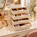 4-Tier Stackable Cosmetic Drawer Organizer