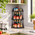 2 & 3 Tier Metal Kitchen Corner Storage Rack