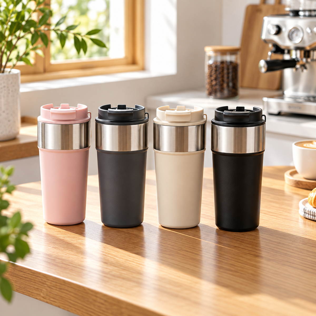 500ml Stainless Steel Insulated Travel Coffee Tumbler