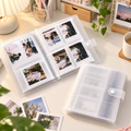 84-Pocket Mini Photo Album Organizer with Snap Closure