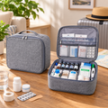 Travel First Aid Medicine Organizer Pouch with Compartments