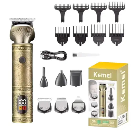 Kemei KM-2313 18-in-1 Grooming Kit - All-in-One Hair & Beard Trimming Set