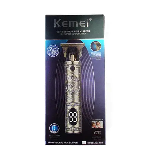 Kemei KM-T9D Professional Hair Clipper - Precision Haircutting & Grooming Tool