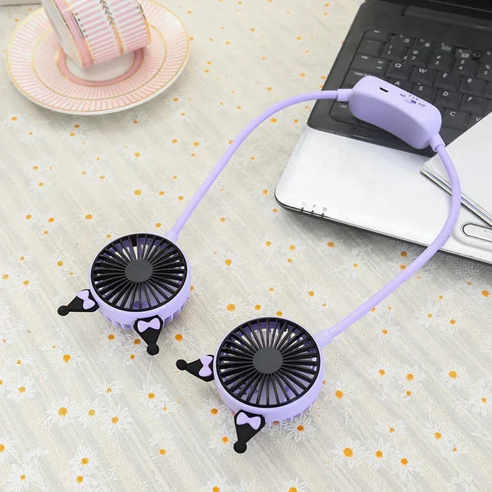 Sanrio Neck Fan – Portable, Hands-Free Cooling with Cute Characters!